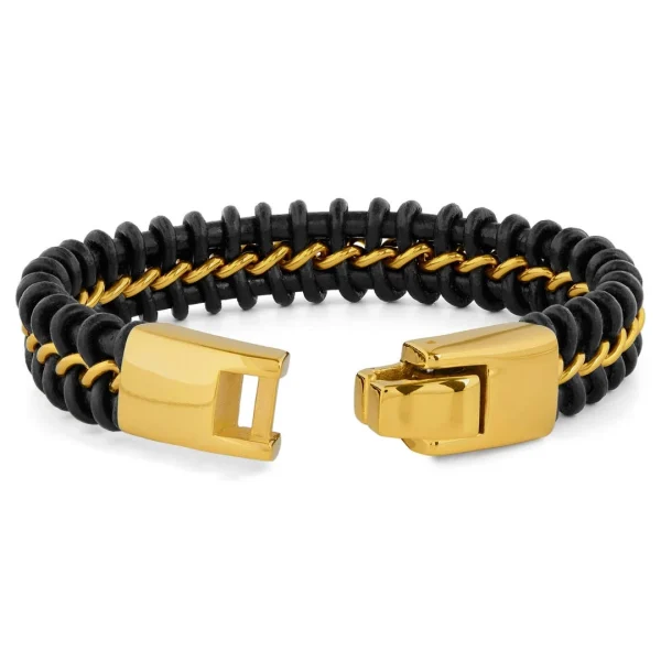Fort Tempus Bracelet Noir Et Or La Spirale 4
