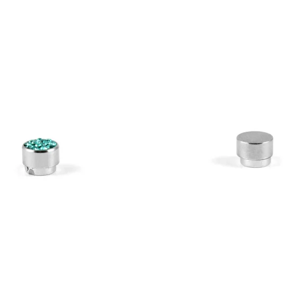 Fort Tempus Clou D’oreille Magnétique à Zircone Bleue 6 Mm 3
