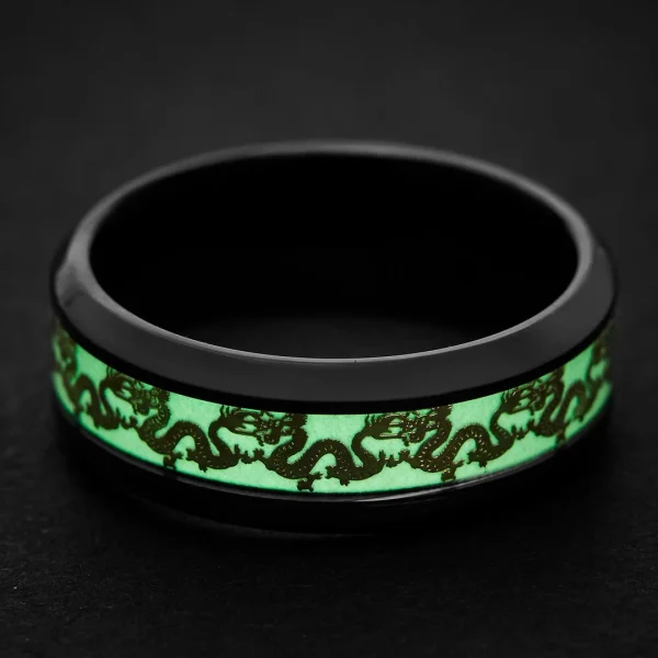 Fort Tempus Bague Phosphorescente à Motifs Dragons 3