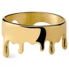 Otsu Fahrenheit | Bague En Métal Doré 22