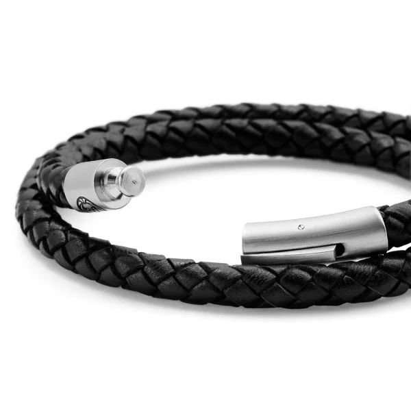 Lucleon Bracelet Collins En Cuir Noir – 6 Mm 6