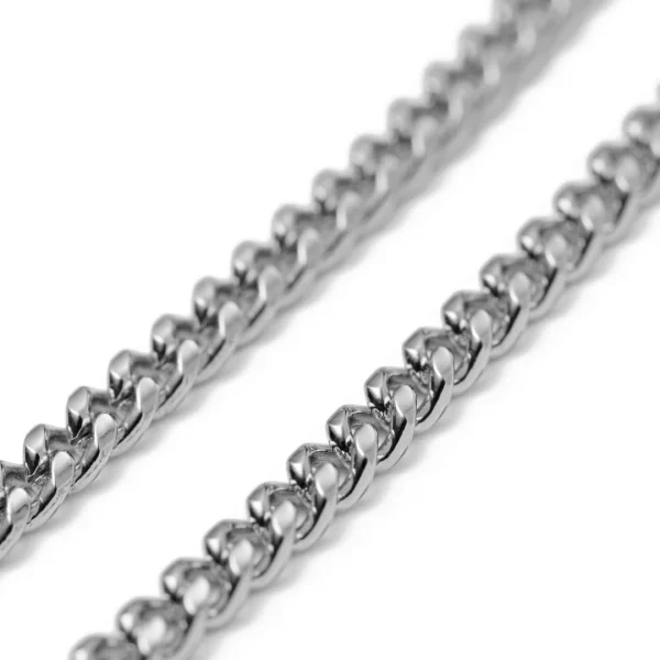 Lucleon Bracelet Chaîne à Mailles Argentées – 4 Mm 6