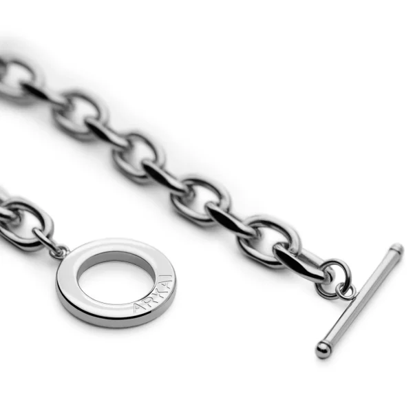 Arkai Atlas | Bracelet En Acier Argenté Avec Pendentif L’étoile Polaire 7