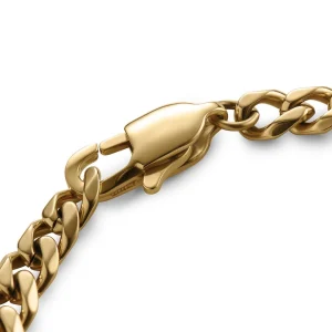 Lucleon Aspero | Bracelet En Perles Œil De Tigre Et Crâne Doré 10 Mm 10