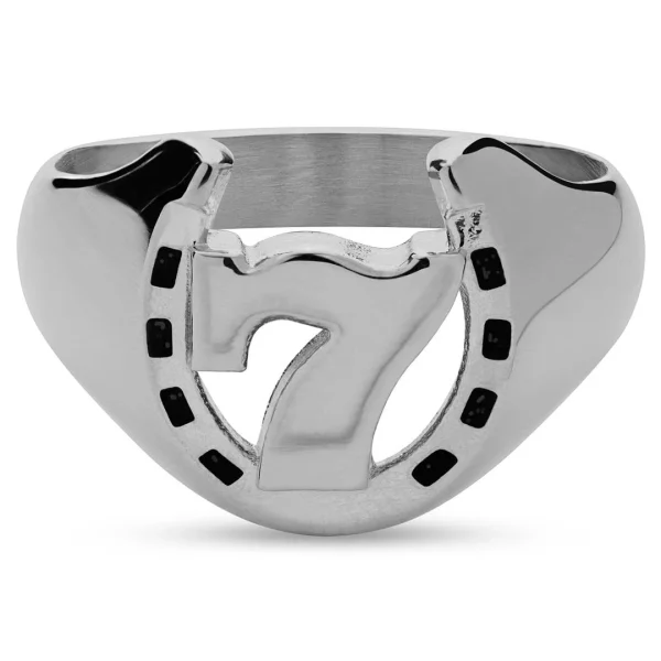 Seizmont Ace | Bague Argentée « Lucky Seven » Et « Le Fer à Cheval » 6