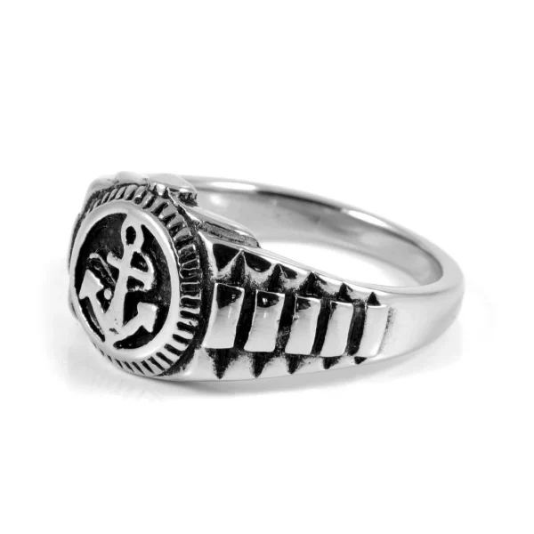 SteelCZ Bague En Acier Le Marin 1