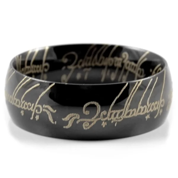 Fort Tempus Anneau En Acier Inscriptions Lord 3