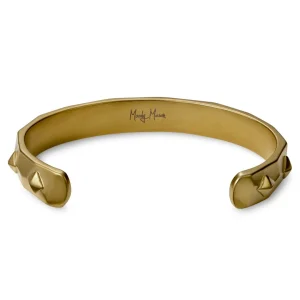 Moody Mason Bracelet Manchette Jax à Pointes En Acier Doré 9