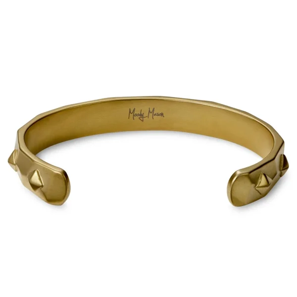 Moody Mason Bracelet Manchette Jax à Pointes En Acier Doré 3