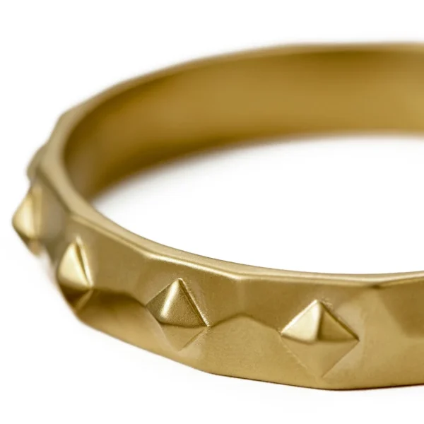 Moody Mason Bracelet Manchette Jax à Pointes En Acier Doré 5
