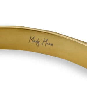 Moody Mason Bracelet Manchette Jax à Pointes En Acier Doré 11