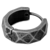 Moody Mason Boucle D’oreille En Acier Gris Foncé Jax 14