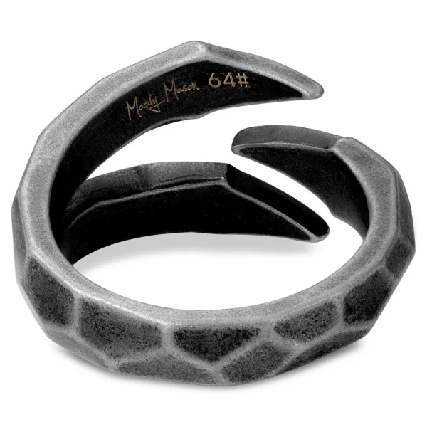 Moody Mason Anneau En Acier Gris Foncé Jax La Griffe De Dragon 4