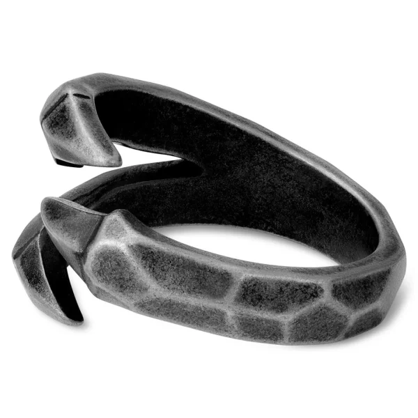 Moody Mason Anneau En Acier Gris Foncé Jax La Griffe De Dragon 5