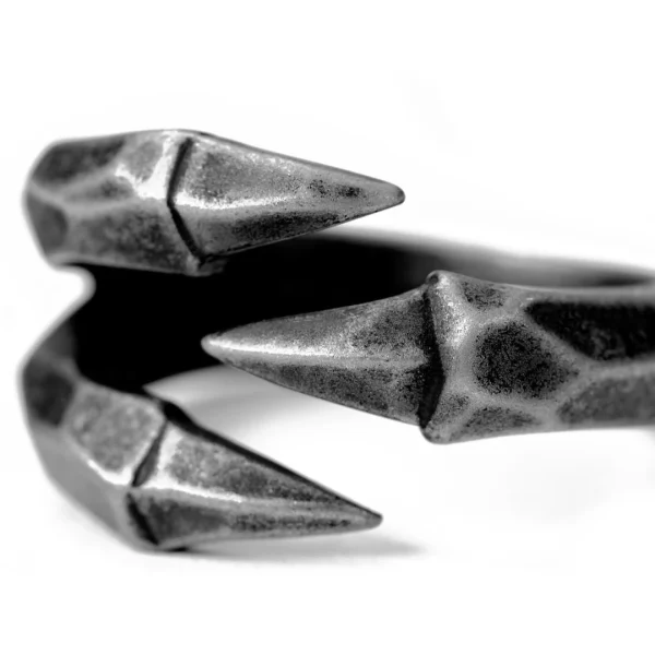 Moody Mason Anneau En Acier Gris Foncé Jax La Griffe De Dragon 3