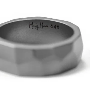 Moody Mason Large Bague En Acier Jax 7