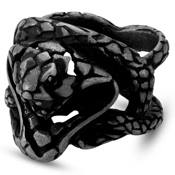 Moody Mason Bague Le Cobra En Acier Jax 1