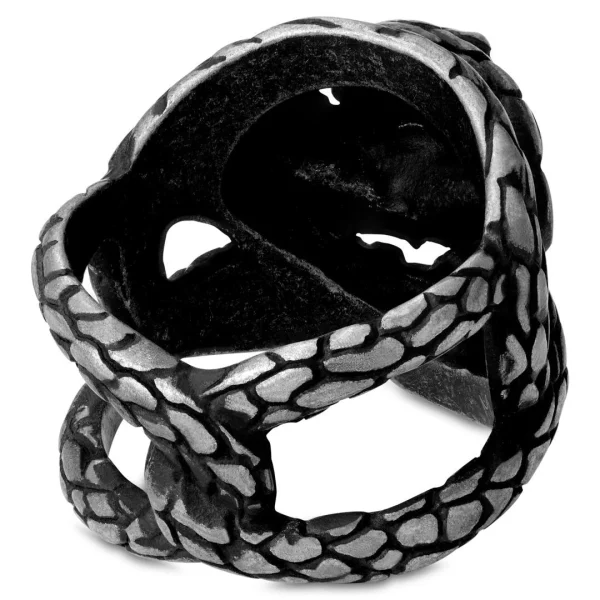 Moody Mason Bague Le Cobra En Acier Jax 5