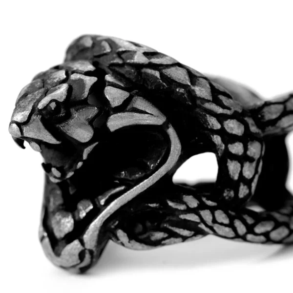 Moody Mason Bague Le Cobra En Acier Jax 3