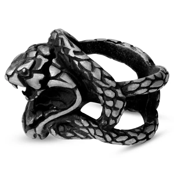 Moody Mason Bague Le Cobra En Acier Jax 4