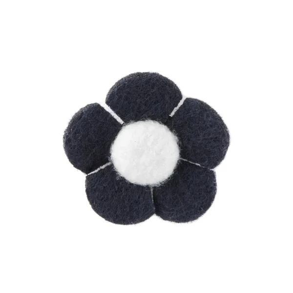 Warren Asher Pin’s à Fleur Blanche Et Marine 1