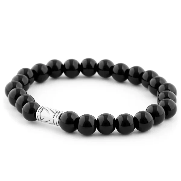 Neshraw Bracelet Noir Liquide Onyx 4