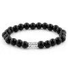 Neshraw Bracelet Noir Liquide Onyx 19