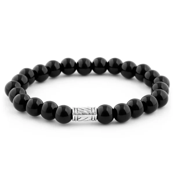 Neshraw Bracelet Noir Liquide Onyx 1