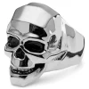 Moody Mason Bague Argentée à Tête De Mort Mack 22