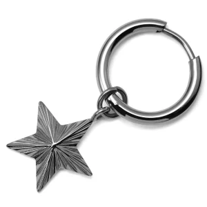 Lucleon Boucle D’oreille En Titane Argenté Avec Pendentif étoile 10