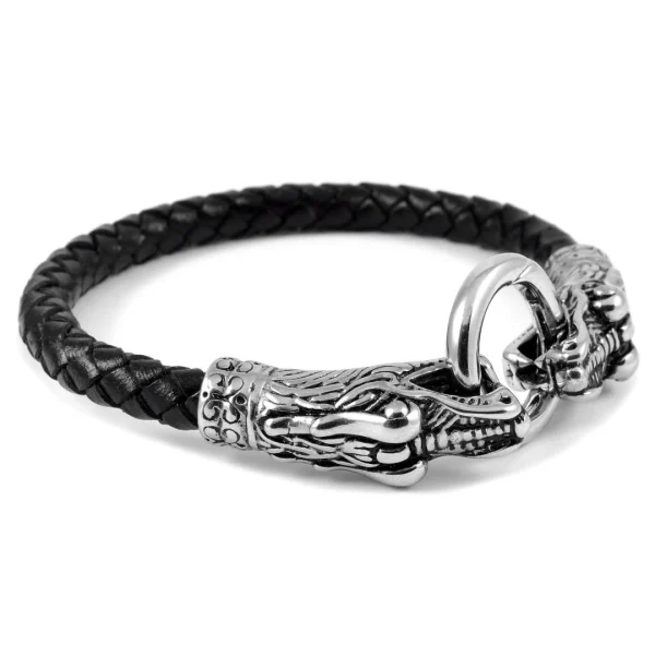 Fort Tempus Bracelet En Cuir Tresse Bolo Et Serpents 5