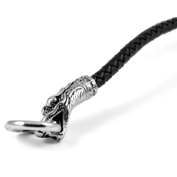 Fort Tempus Bracelet En Cuir Tresse Bolo Et Serpents 6