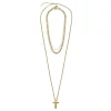 Trendhim Set De 3 Colliers Assortis : Chaîne Légère, Collier Doré Le Fils Et Chaîne Figaro 17