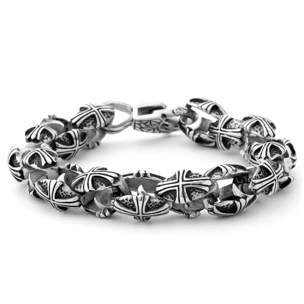 Fort Tempus Bracelet An Acier Boucliers 1