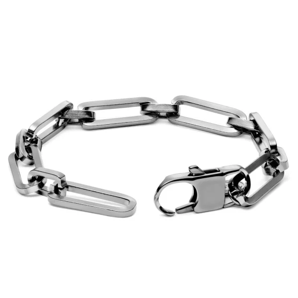 Lucleon Bracelet à Chaîne Torsadée Couleur Argent Cedric Amager 3