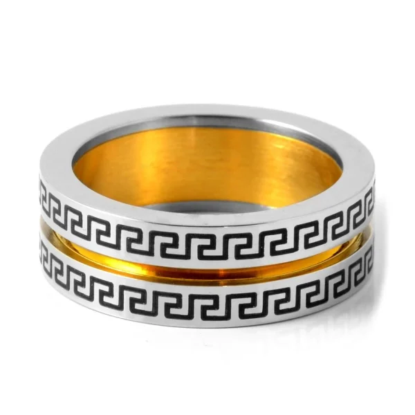 Fort Tempus Anneau En Acier Gravé GD 1