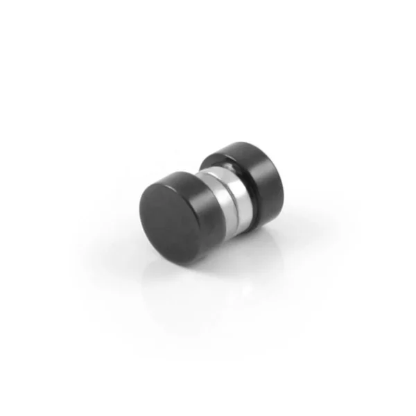 Fort Tempus Boucle D’oreille Magnétique Noire – 6 Mm 1