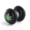 Fort Tempus Boucle D’oreille Magnétique Feuille De Cannabis 13