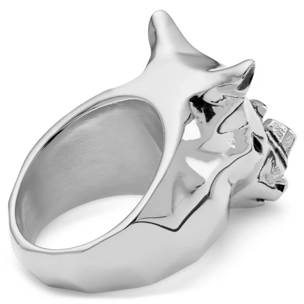 Moody Mason Bague Mack Le Rhino Argenté 4