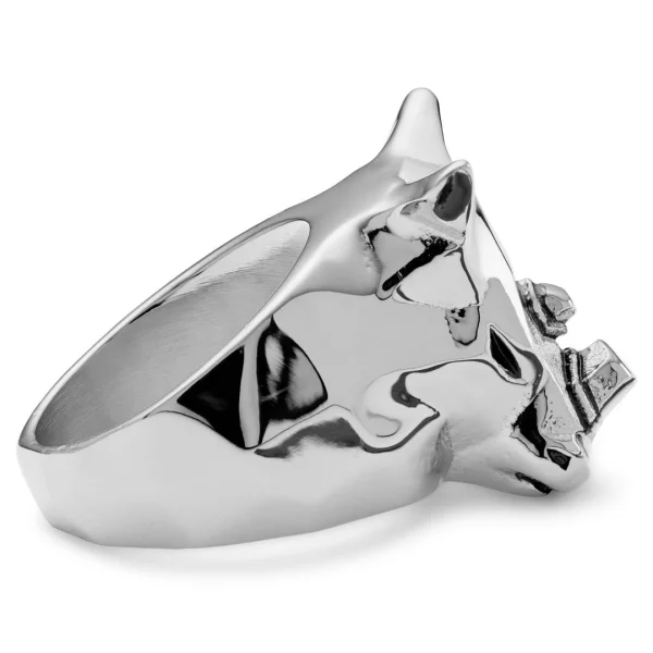 Moody Mason Bague Mack Le Rhino Argenté 5