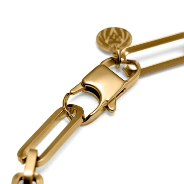 Lucleon Collier Carter Amager à Chaîne Dorée Et Pendentif Cadenas 4