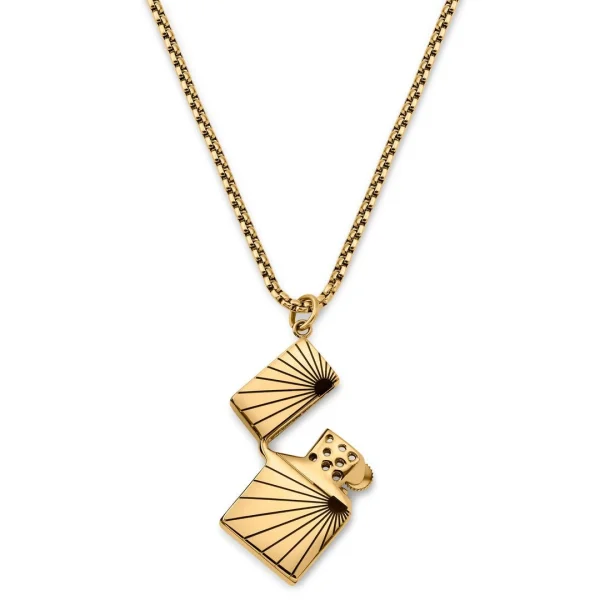 Otsu Egan | Collier Le Briquet En Métal Doré 1