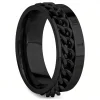 Lucleon Bague à Chaîne Romaine Noire 11