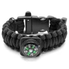 Tailor Toki Bracelet Paracord Noir Avec Sifflet Intégré 14