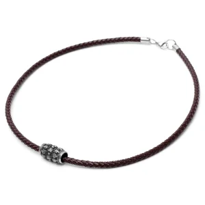 Fort Tempus Collier En Cuir Marron Et Pendentif Tête De Mort 9