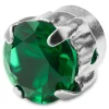 Lucleon Boucle D’oreille Magnétique à Cristal Vert 11