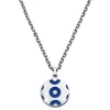 Waykins Evil Eye | Collier Argenté Et Bleu Foncé 22