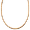 Lucleon Tenvis | Collier En Cuir Jaune Sable 5 Mm 20