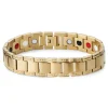 Lucleon Bracelet Magnétique En Titane Doré 22