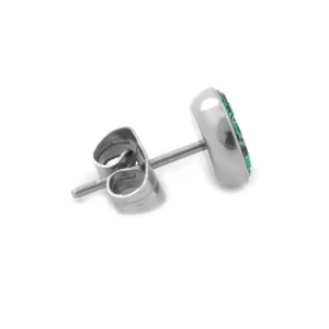 Fort Tempus Clou D’oreille à Zircones Cubiques Vertes 6
